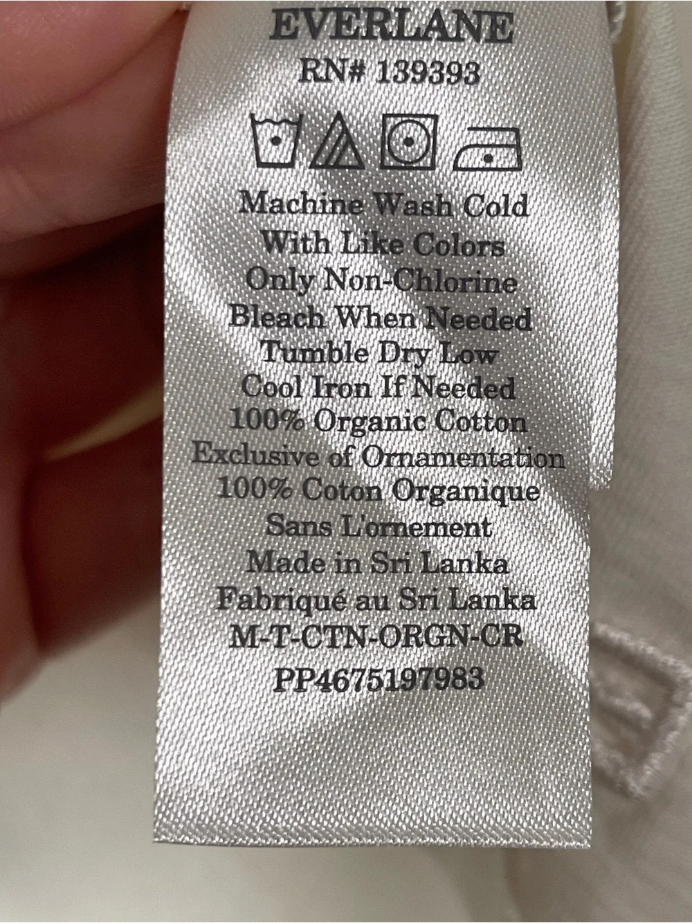 Everlane Men’s The Uniform Organic Crew Size XXL Slim Fit in Ivory - Picture 14 of 15